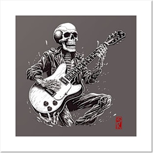 Skull music Posters and Art